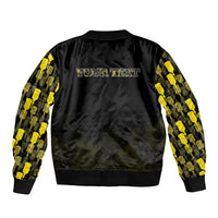 Personalised Aloha Hawaii Kahili Bomber Jacket Kanaka Maoli With Kakau Pattern