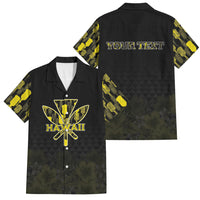 Personalised Aloha Hawaii Kahili Family Matching Long Sleeve Bodycon Dress and Hawaiian Shirt Kanaka Maoli With Kakau Pattern