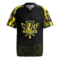 Personalised Aloha Hawaii Kahili Rugby Jersey Kanaka Maoli With Kakau Pattern