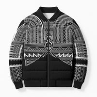 Philippines Igorot Tribal Inspired Bomber Puffer Jacket Black Version