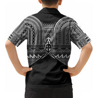Philippines Igorot Tribal Inspired Kid Hawaiian Shirt Black Version