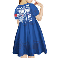 Samoa HRPP Party Kid Short Sleeve Dress Polynesian Pattern LT05 - Polynesian Pride