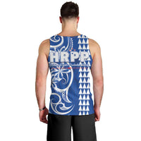 Samoa HRPP Party Men Tank Top Polynesian Pattern - Polynesian Pride
