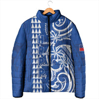 Samoa HRPP Party Padded Jacket Polynesian Pattern - Polynesian Pride