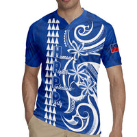 Samoa HRPP Party Rugby Jersey Polynesian Pattern - Polynesian Pride