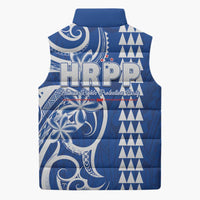 Samoa HRPP Party Sleeveless Puffer Jacket Polynesian Pattern - Polynesian Pride