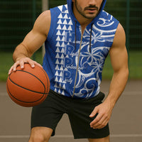 Samoa HRPP Party Sleeveless Zip Hoodie Polynesian Pattern - Polynesian Pride