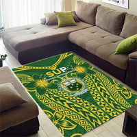 Samoa SUP Area Rug Samoan Coat Of Arms - Polynesian Pride