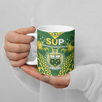 Samoa SUP Ceramic Mug Samoan Coat Of Arms - Polynesian Pride