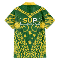 Samoa SUP Family Matching Off The Shoulder Long Sleeve Dress and Hawaiian Shirt Samoan Coat Of Arms - Polynesian Pride