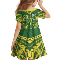 Samoa SUP Family Matching Summer Maxi Dress and Hawaiian Shirt Samoan Coat Of Arms - Polynesian Pride