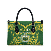 Samoa SUP Leather Bag Samoan Coat Of Arms - Polynesian Pride