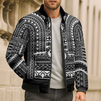 Philippines Igorot Tribal Art Tattoo Black Bomber Puffer Jacket - Polynesian Pride