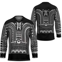 Philippines Igorot Tribal Art Tattoo Black Hockey Jersey LT05 - Polynesian Pride