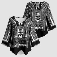Philippines Igorot Tribal Art Tattoo Black Kimono Sleeve Blouse - Polynesian Pride