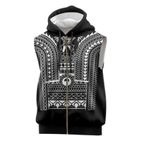 Philippines Igorot Tribal Art Tattoo Black Sleeveless Zip Hoodie LT05 Black - Polynesian Pride