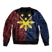 Philippines Sun Star Bomber Jacket Igorot Tribal Inspiration - Polynesian Pride