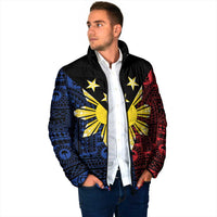 Philippines Sun Star Padded Jacket Igorot Tribal Inspiration - Polynesian Pride