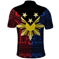 Philippines Sun Star Polo Shirt Igorot Tribal Inspiration - Polynesian Pride
