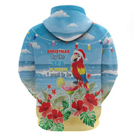 Hawaii Christmas Hoodie Funny Macaw Parrot Tropical Vibe LT05 - Polynesian Pride