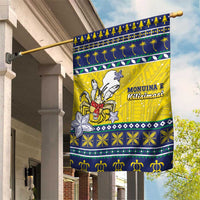 Niue The Rock Christmas Garden Flag Niuean Crab Monuina E Kilisimasi LT05 House Flag Blue - Polynesian Pride