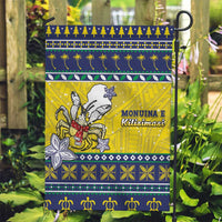 Niue The Rock Christmas Garden Flag Niuean Crab Monuina E Kilisimasi LT05 Garden Flag Blue - Polynesian Pride