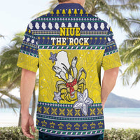 Niue The Rock Christmas Hawaiian Shirt Niuean Crab Monuina E Kilisimasi