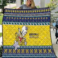 Niue The Rock Christmas Quilt Niuean Crab Monuina E Kilisimasi LT05 Blue - Polynesian Pride