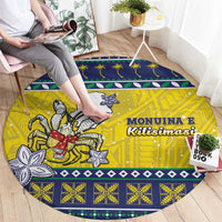 Niue The Rock Christmas Round Carpet Niuean Crab Monuina E Kilisimasi LT05 - Polynesian Pride