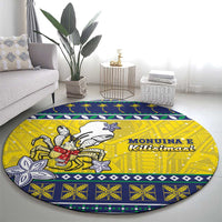Niue The Rock Christmas Round Carpet Niuean Crab Monuina E Kilisimasi LT05 - Polynesian Pride