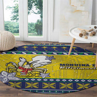Niue The Rock Christmas Round Carpet Niuean Crab Monuina E Kilisimasi LT05 - Polynesian Pride