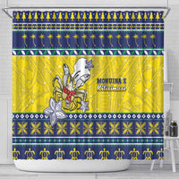 Niue The Rock Christmas Shower Curtain Niuean Crab Monuina E Kilisimasi
