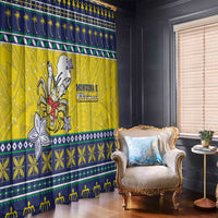 Niue The Rock Christmas Window Curtain Niuean Crab Monuina E Kilisimasi LT05 - Polynesian Pride