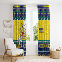 Niue The Rock Christmas Window Curtain Niuean Crab Monuina E Kilisimasi LT05 - Polynesian Pride