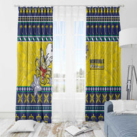 Niue The Rock Christmas Window Curtain Niuean Crab Monuina E Kilisimasi LT05 - Polynesian Pride