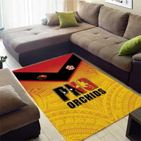 Papua New Guinea Rugby Area Rug Go Orchids Pacific Champions LT05 - Polynesian Pride