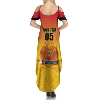 Papua New Guinea Rugby Custom Summer Maxi Dress Go Orchids Pacific Champions LT05 - Polynesian Pride