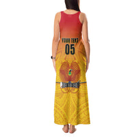 Papua New Guinea Rugby Custom Tank Maxi Dress Go Orchids Pacific Champions LT05 - Polynesian Pride