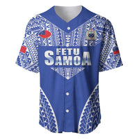 Fetu Samoa Rugby Custom Baseball Jersey Go Champions LT05 Blue - Polynesian Pride
