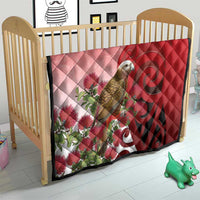 New Zealand Parrot Kaka Quilt Maori Koru With Pohutukawa Flowers - Polynesian Pride