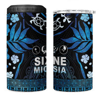 Micronesia FSM 691 4 in 1 Can Cooler Tumbler Respect Culture LT05 One Size: 16 oz Blue - Polynesian Pride