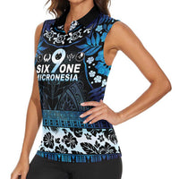 Micronesia FSM 691 Women Sleeveless Polo Shirt Respect Culture