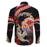 Personalised French Polynesia Victory Day Family Matching Puletasi and Hawaiian Shirt Polynesian Pattern Plumeria LT05 - Polynesian Pride
