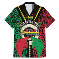 Vanuatu 45th Independence Day Family Matching Mermaid Dress and Hawaiian Shirt Long God Yumi Stanap Wild Boar LT05