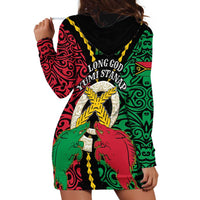 Vanuatu 45th Independence Day Hoodie Dress Long God Yumi Stanap Wild Boar LT05