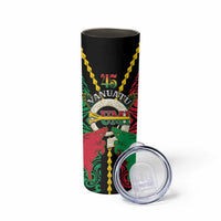 Vanuatu 46th Independence Day Skinny Tumbler Long God Yumi Stanap Wild Boar LT05 - Polynesian Pride