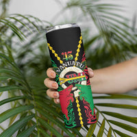 Vanuatu 46th Independence Day Skinny Tumbler Long God Yumi Stanap Wild Boar LT05 - Polynesian Pride