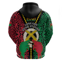 Vanuatu 46th Independence Day Zip Hoodie Long God Yumi Stanap Wild Boar LT05 - Polynesian Pride