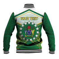 Personalised Cook Islands Ra o te Ui Ariki Baseball Jacket Polynesian Pattern