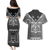 Black Philippines Sun Star Couples Matching Puletasi and Hawaiian Shirt Igorot Tribal Inspiration LT05 - Polynesian Pride